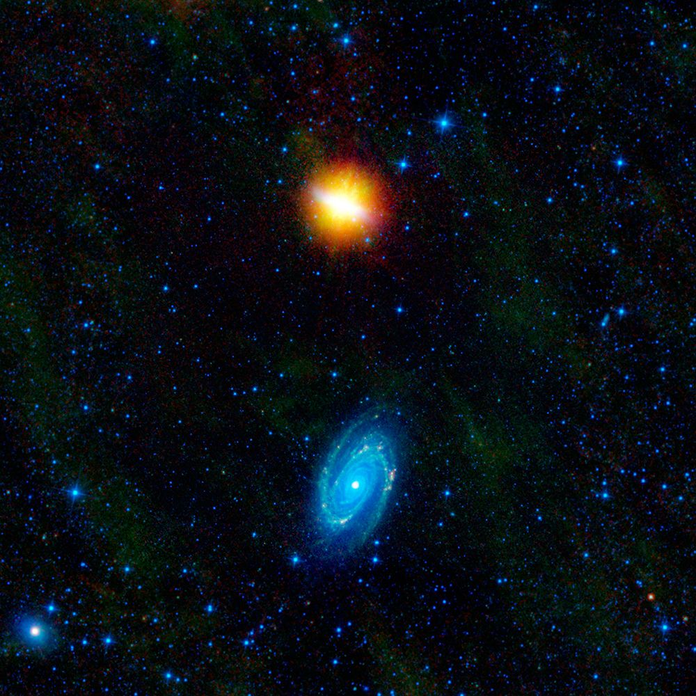 Pair of Dancing Galaxies art print by NASA for $57.95 CAD
