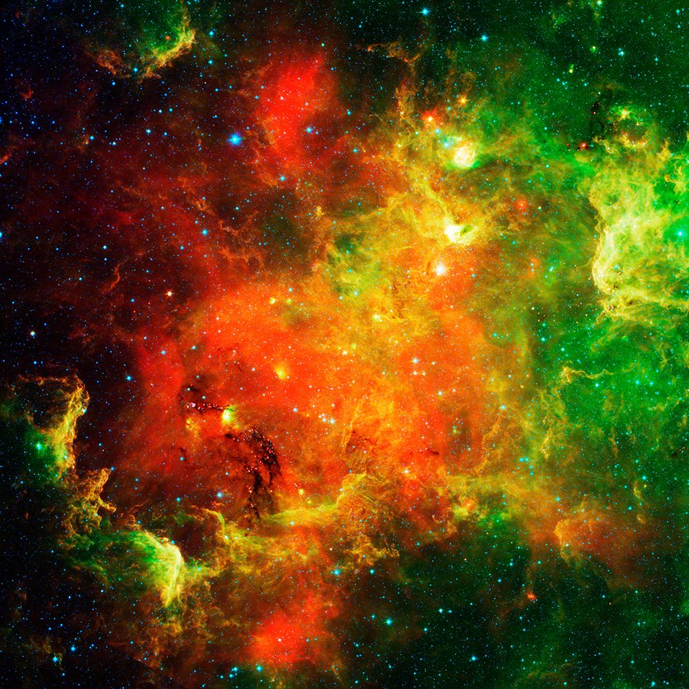 Red and Green Nebula art print by NASA for $57.95 CAD