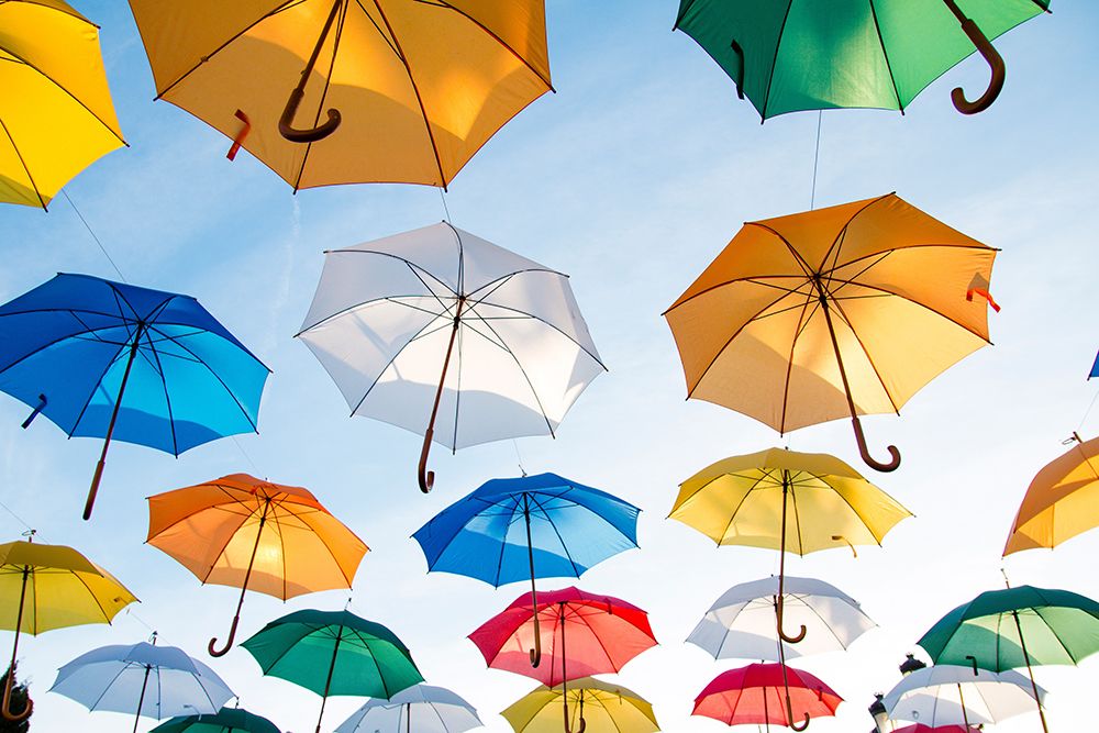 A Sky Full of Umbrellas art print by Artographie for $57.95 CAD