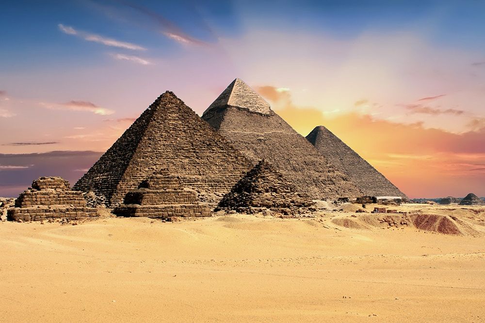 Egyptian Pyramids art print by Artographie for $57.95 CAD