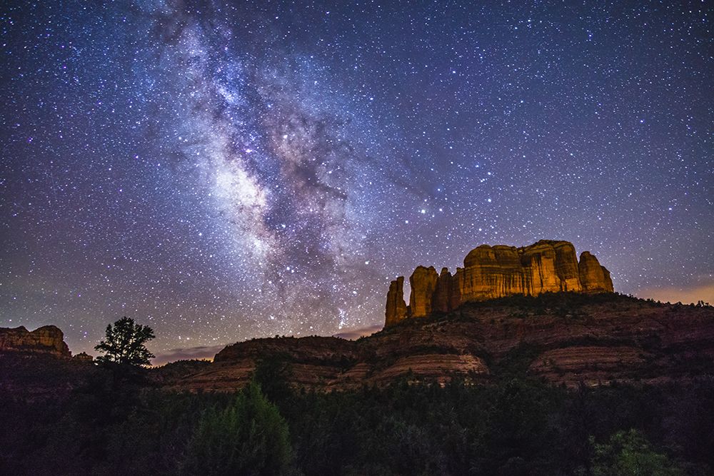 Milky Way over Cathedral Rock art print by Artographie for $57.95 CAD