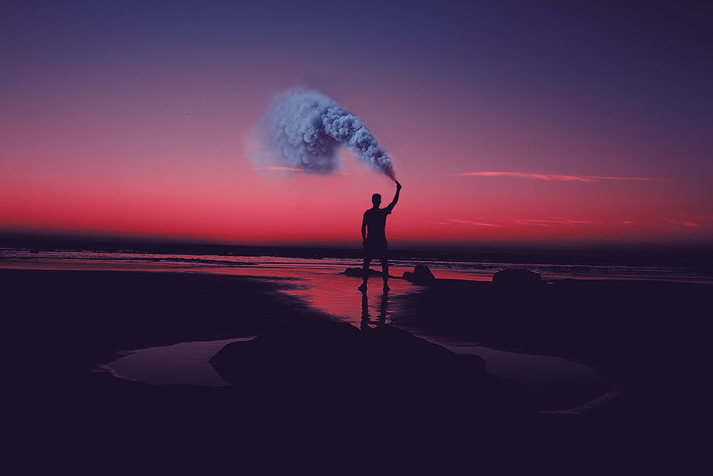 Smoke on the Beach art print by Artographie for $57.95 CAD