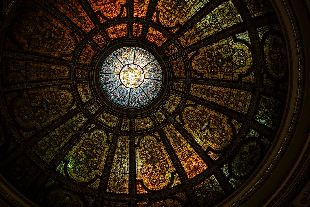 Stain Glass Dome Ceiling art print by Artographie for $57.95 CAD