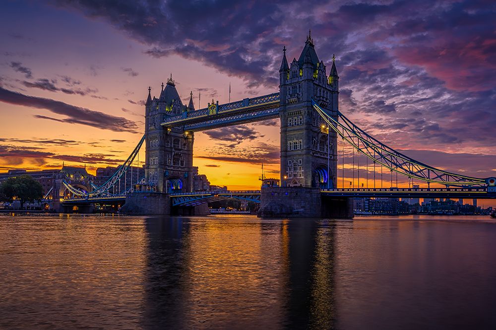 Tower Bridge in London, England art print by Artographie for $57.95 CAD
