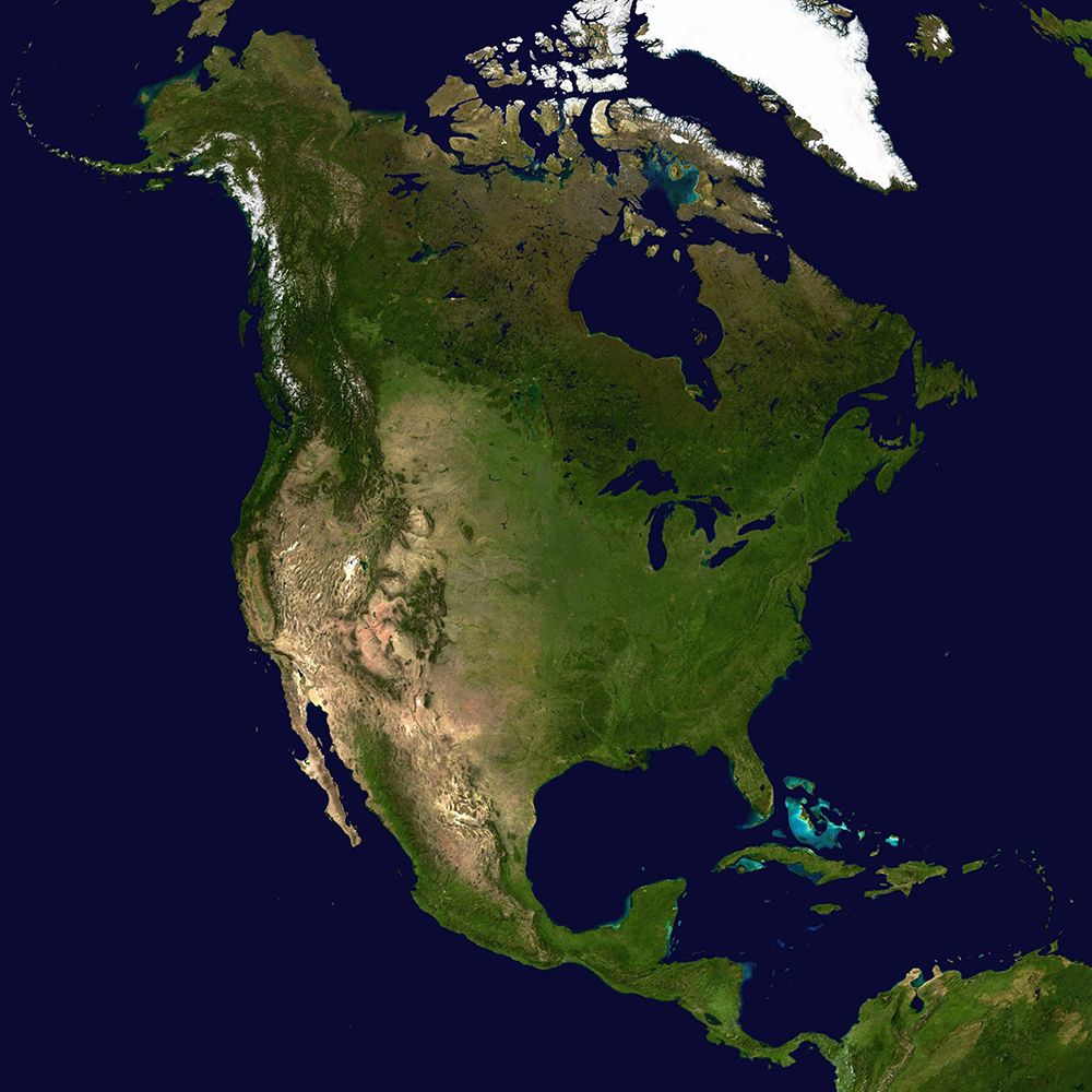 North America Viewed from Space art print by NASA for $57.95 CAD