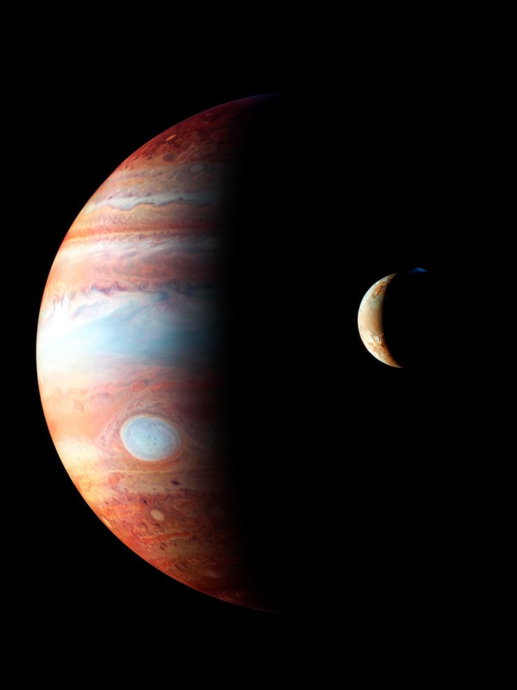 New Horizons images of Jupiter and its Moon Io art print by NASA for $57.95 CAD