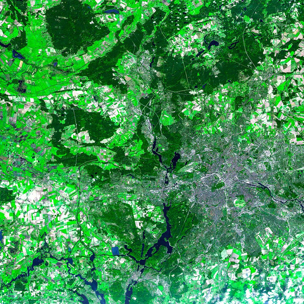 Berlin Viewed from Space art print by NASA for $57.95 CAD