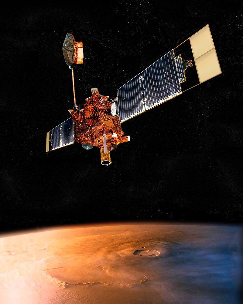 Artists Concept of Mars Global Surveyor art print by NASA for $57.95 CAD