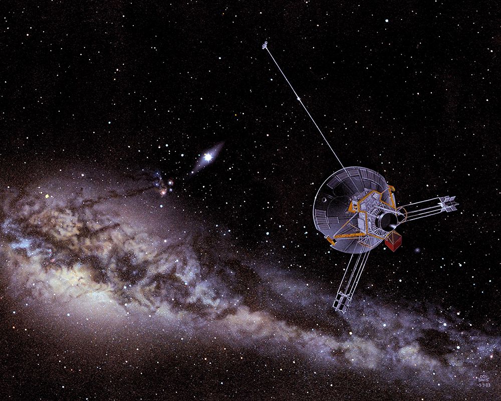 Artists Impression of Pioneer 10 and the inner Solar art print by NASA for $57.95 CAD