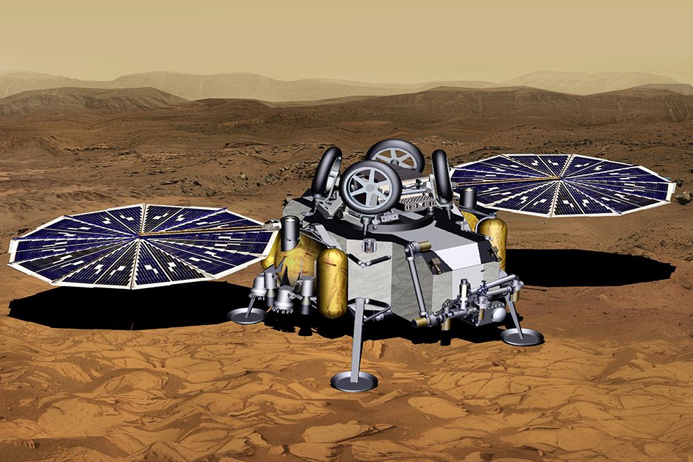 Artist Concept Mars Return Lander With Solar Panels art print by NASA for $57.95 CAD