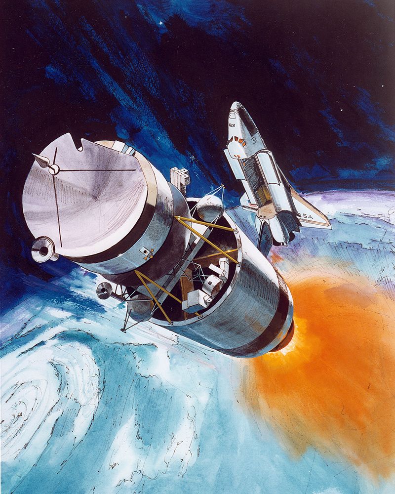 Artist Concept Space Shuttle 1978 art print by NASA for $57.95 CAD