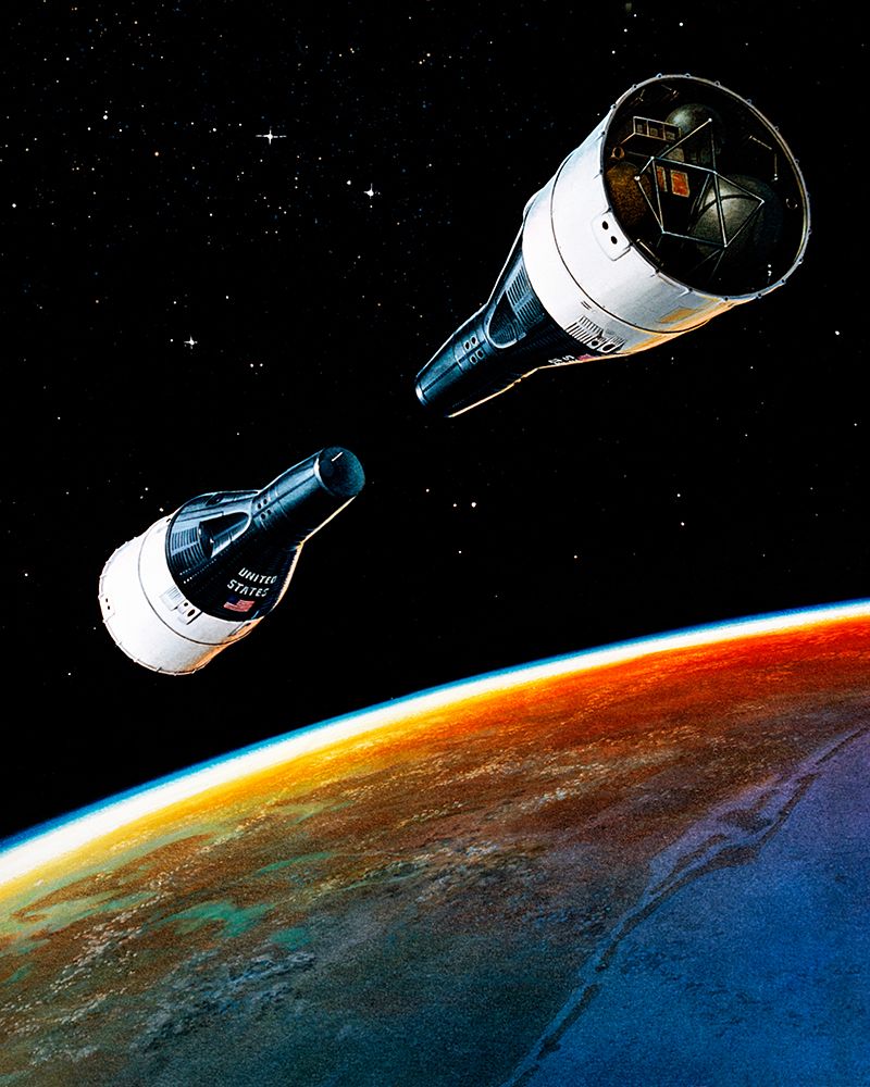 Artist Concept of Gemini 6 and 7 Spacecrafts art print by NASA for $57.95 CAD