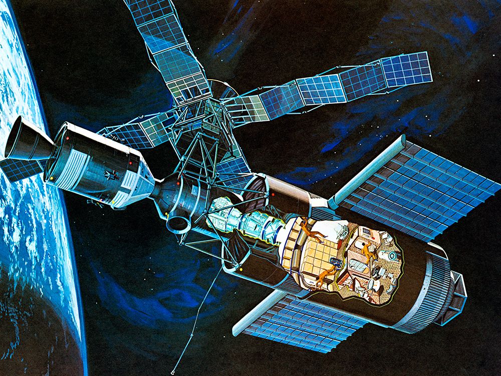 Artist Concept of Skylab Space Station in Earth Orbit art print by NASA for $57.95 CAD
