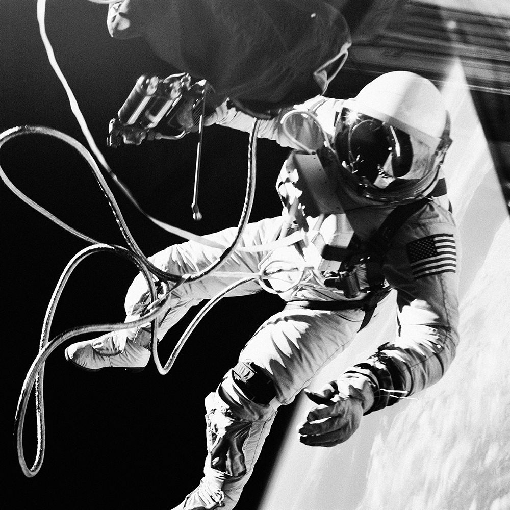 Astronaut Edward H. White II outside the Gemini IV spacecraft art print by NASA for $57.95 CAD