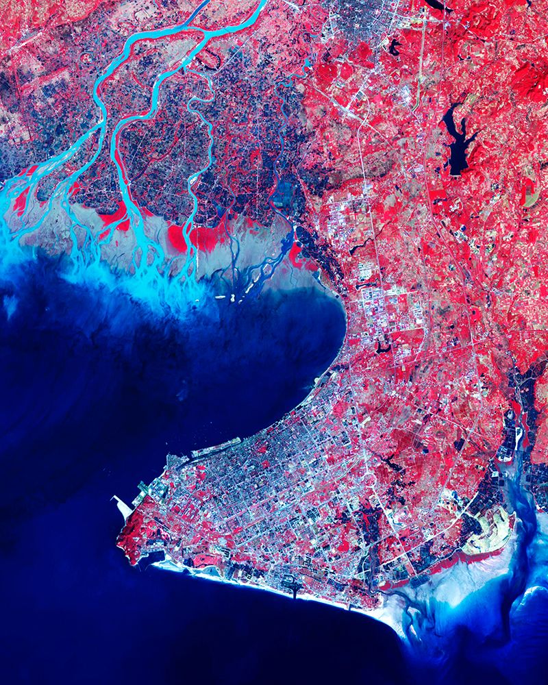 Beihai - Guangxi China Viewed from Space art print by NASA for $57.95 CAD