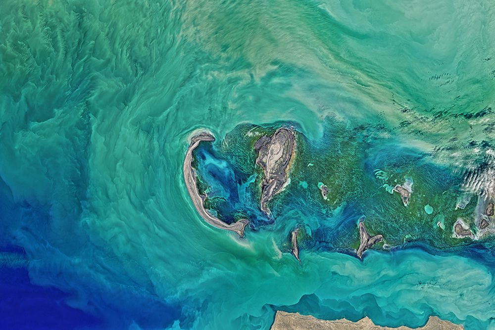 Caspian Sea Viewed from Space art print by NASA for $57.95 CAD