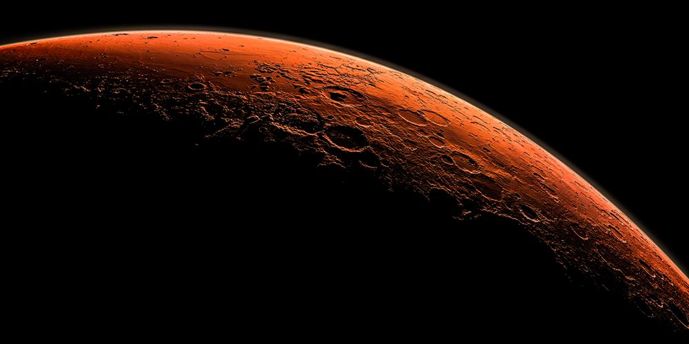 Computer Generated View of Mars art print by NASA for $57.95 CAD
