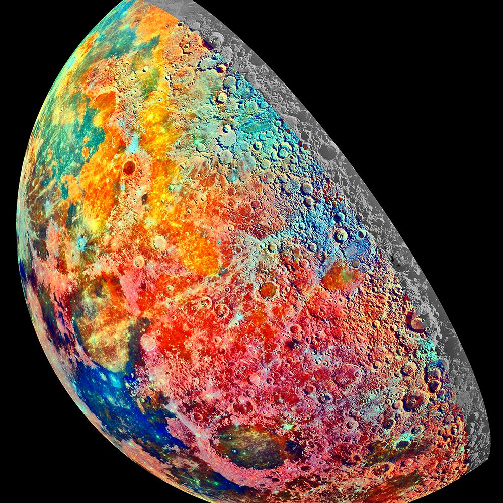 Moon Image Construct from the Galileo Imaging System art print by NASA for $57.95 CAD