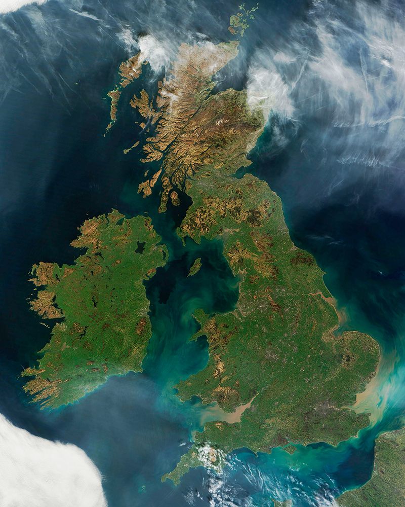 Great Britain and Ireland Viewed from Space art print by NASA for $57.95 CAD