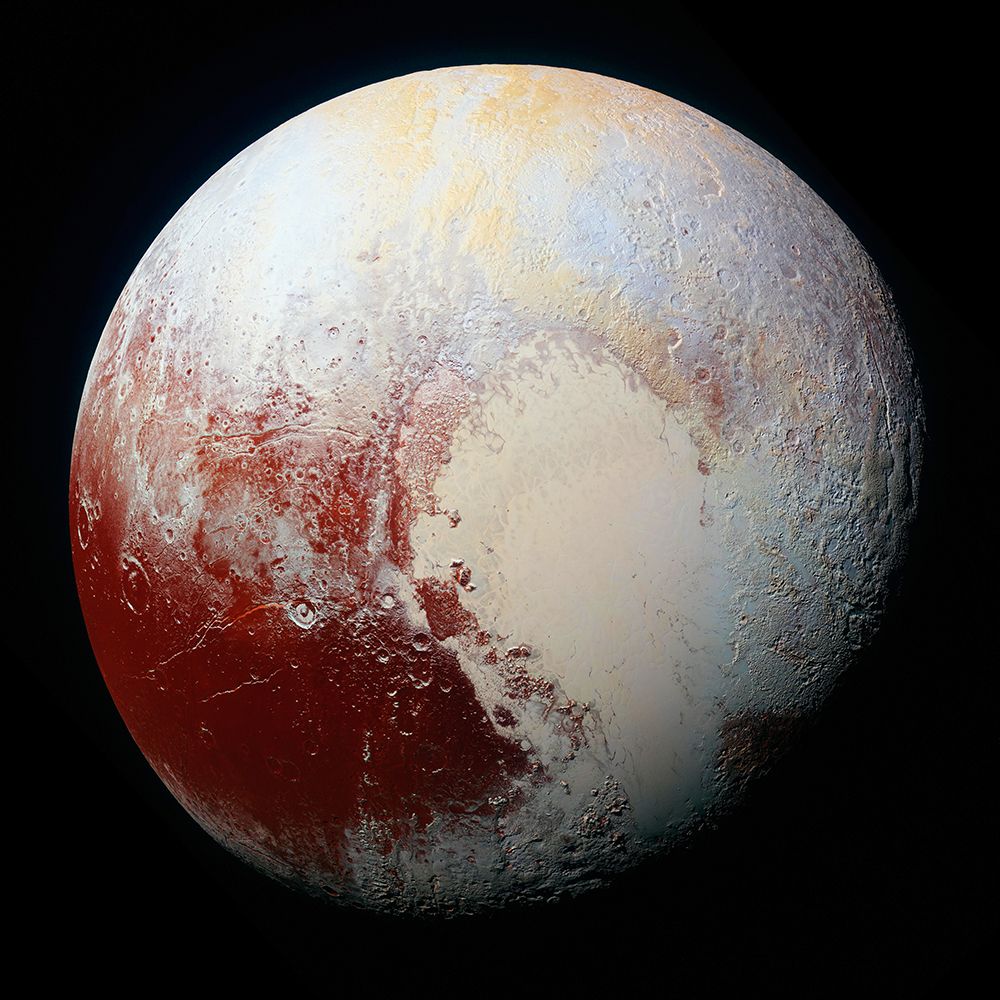 High-resolution Enhanced Color View of Pluto art print by NASA for $57.95 CAD