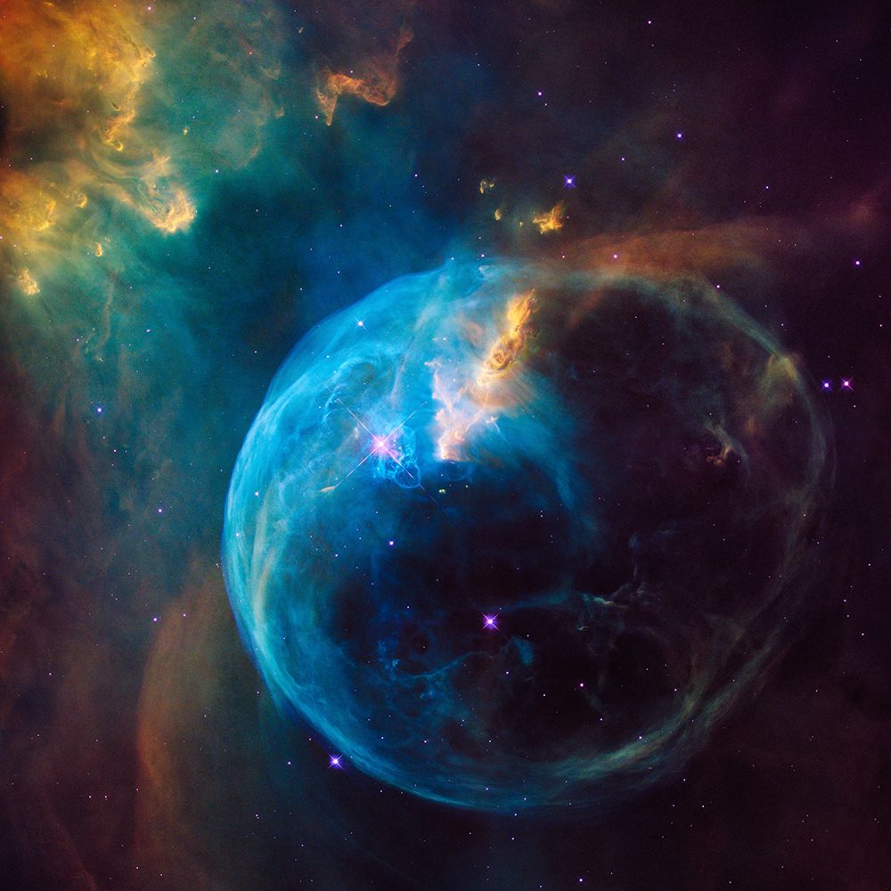 Hubble image of the Bubble Nebula - or NGC 7635 art print by NASA for $57.95 CAD