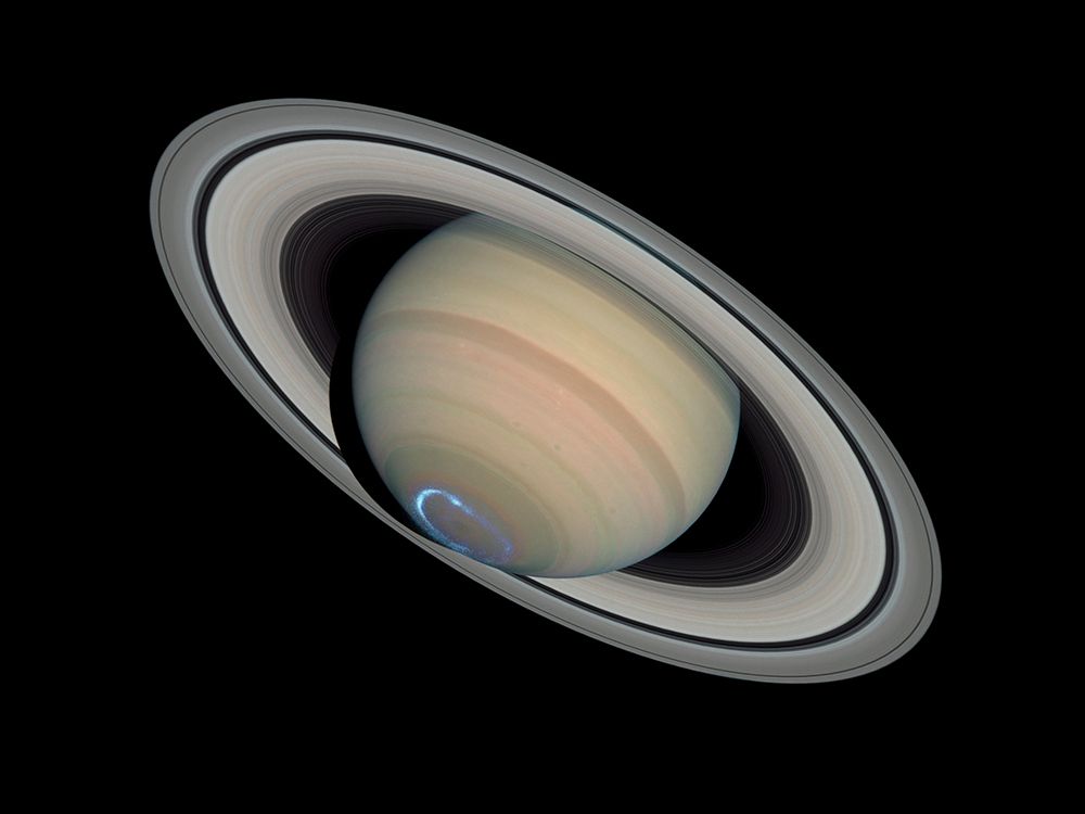 Hubble Photomontage of Saturn art print by NASA for $57.95 CAD