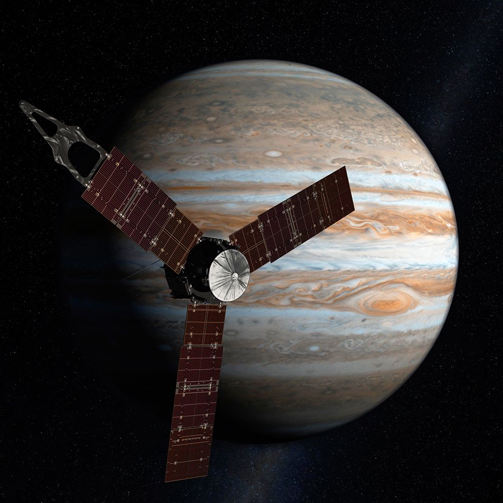 Artist Concept of Juno Mission to Jupiter 2009 art print by NASA for $57.95 CAD