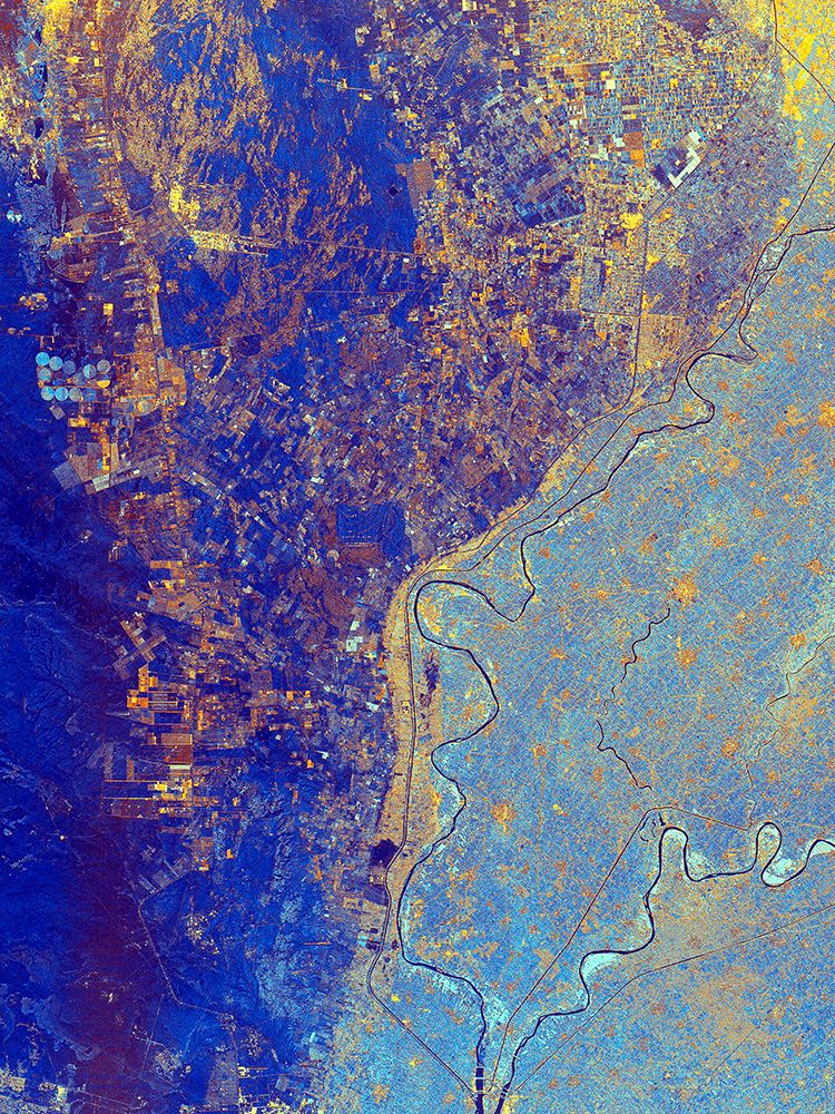 Just north of the City of Cairo - Egypt Viewed from Space art print by NASA for $57.95 CAD