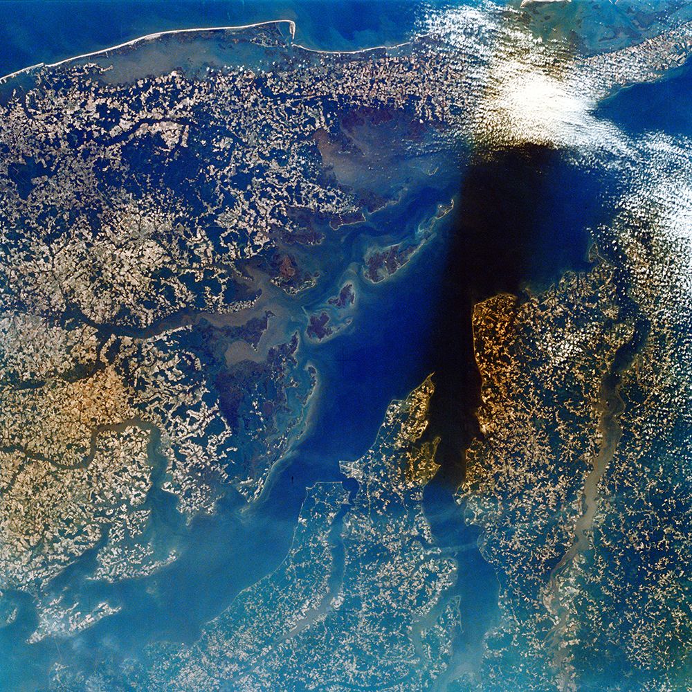 Lower Chesapeake Bay - VA Viewed from Space art print by NASA for $57.95 CAD