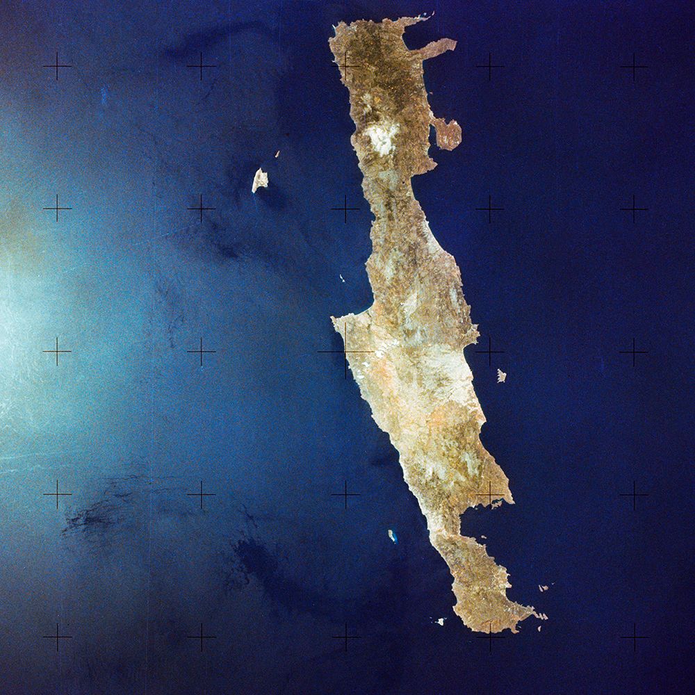 The Island of Crete Viewed from Space art print by NASA for $57.95 CAD
