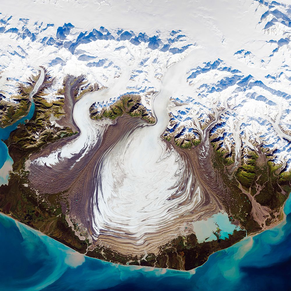 Malaspina Glacier - Alaska Viewed from Space art print by NASA for $57.95 CAD