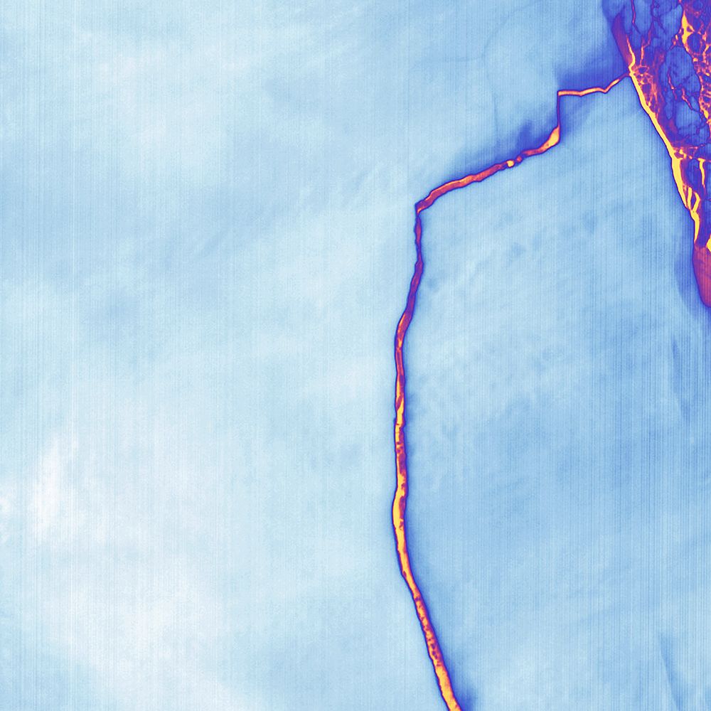 Massive Iceberg Breaks off from Antarctica art print by NASA for $57.95 CAD