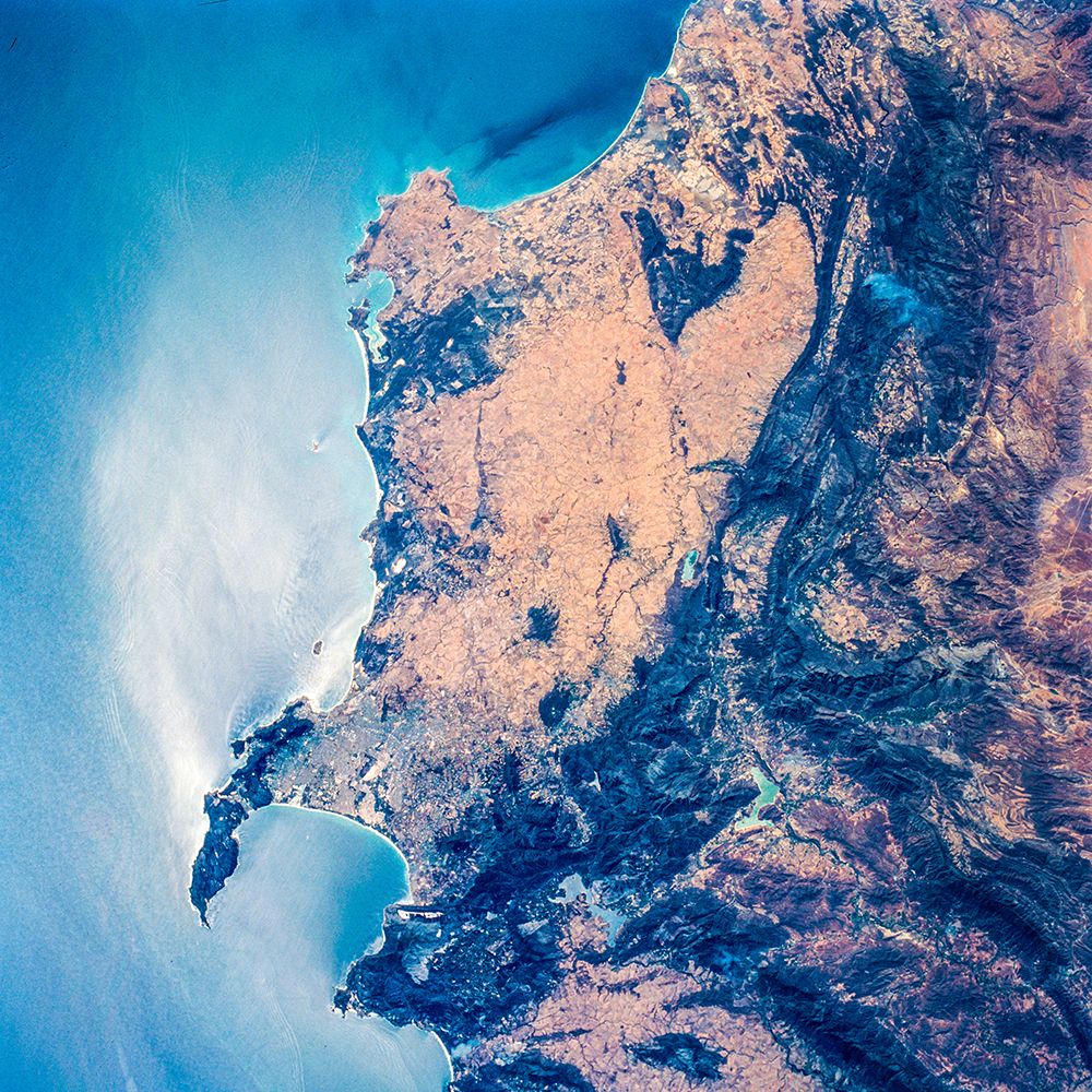 Nadir view of the southern Cape District of South Africa art print by NASA for $57.95 CAD