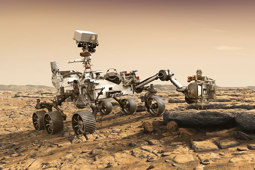 Artists Concept #6 of NASAs Mars 2020 Rover art print by NASA for $57.95 CAD