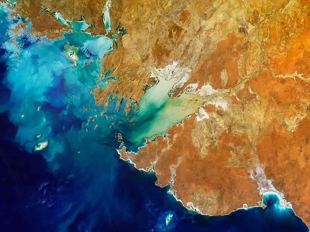 Parts of the Kimberley region of Western Australia from Space art print by NASA for $57.95 CAD