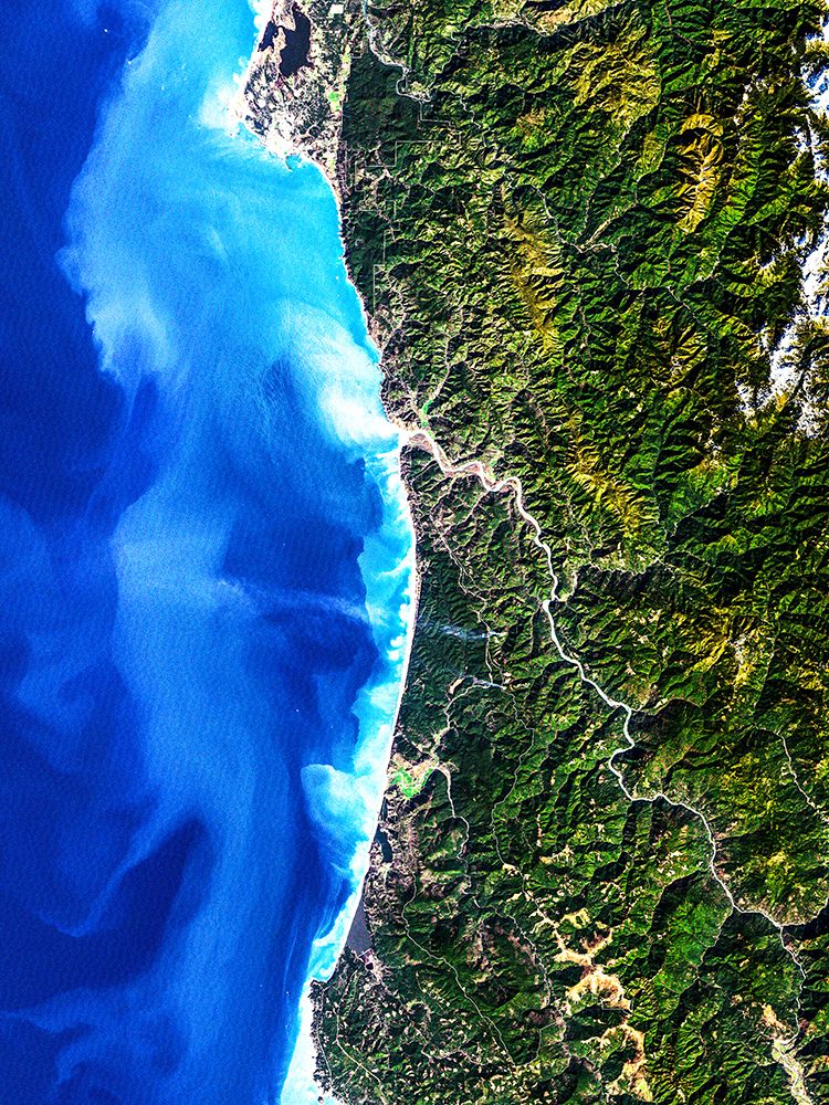 Redwood National Park from Space art print by NASA for $57.95 CAD