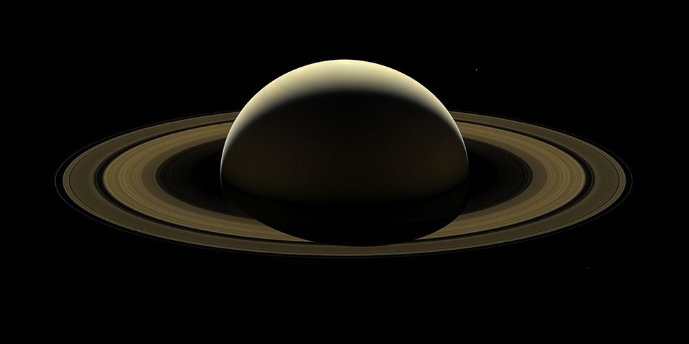 Saturn by NASAs Cassini Spacecraft Saturnian System art print by NASA for $57.95 CAD