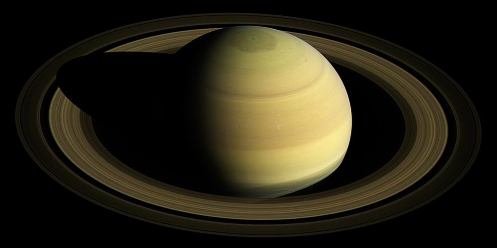 Saturns Northern Hemisphere in 2016 art print by NASA for $57.95 CAD