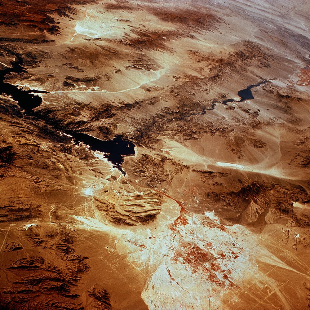 Las Vegas - NV from Space - 1965 art print by NASA for $57.95 CAD