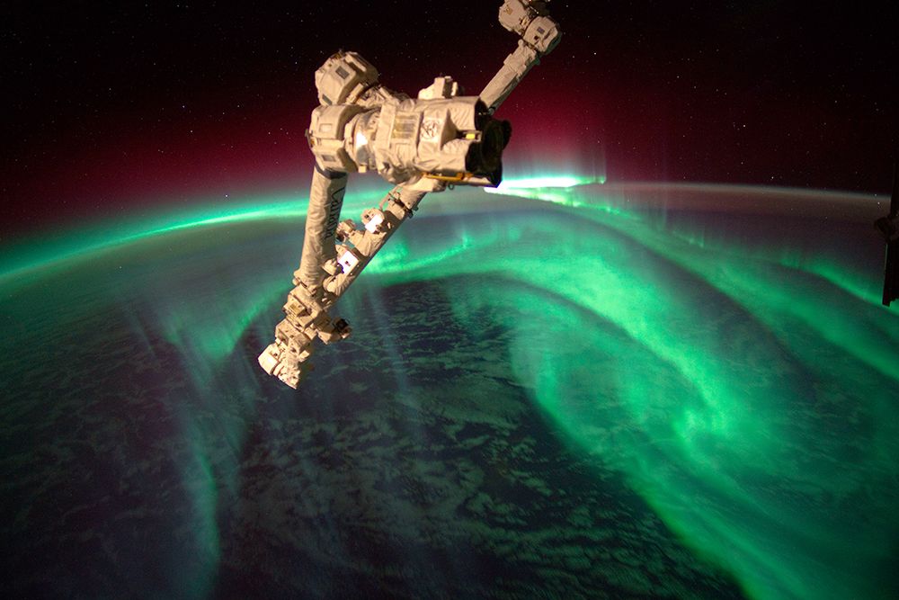 ISS Crew Recording of Aurora Australis - also known as the Southern Lights 2012 art print by NASA for $57.95 CAD
