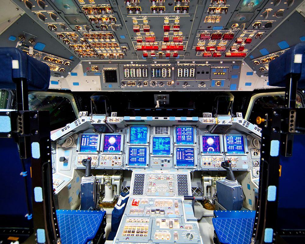 The Flight Deck of Space Shuttle Endeavour art print by NASA for $57.95 CAD
