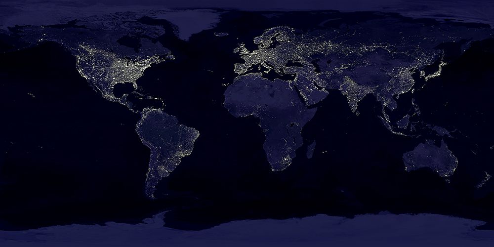 The Lights on Earth art print by NASA for $57.95 CAD