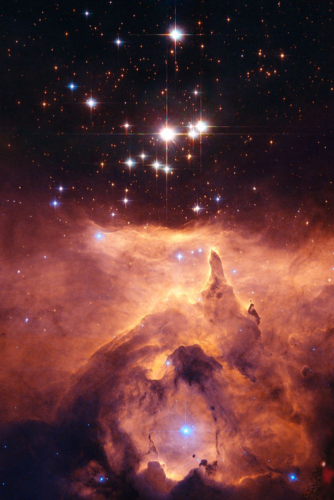 The Star Cluster Pismis 24 lies in the core of the large Emission Nebula NGC 6357 art print by NASA for $57.95 CAD