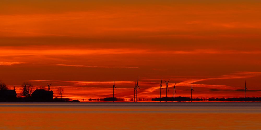 Amherst Island Wind Turbines art print by Jim Cumming for $57.95 CAD