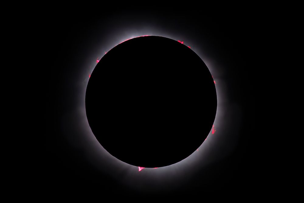 Prominences Total Solar Eclipse April 8, 2024 art print by Jim Cumming for $57.95 CAD