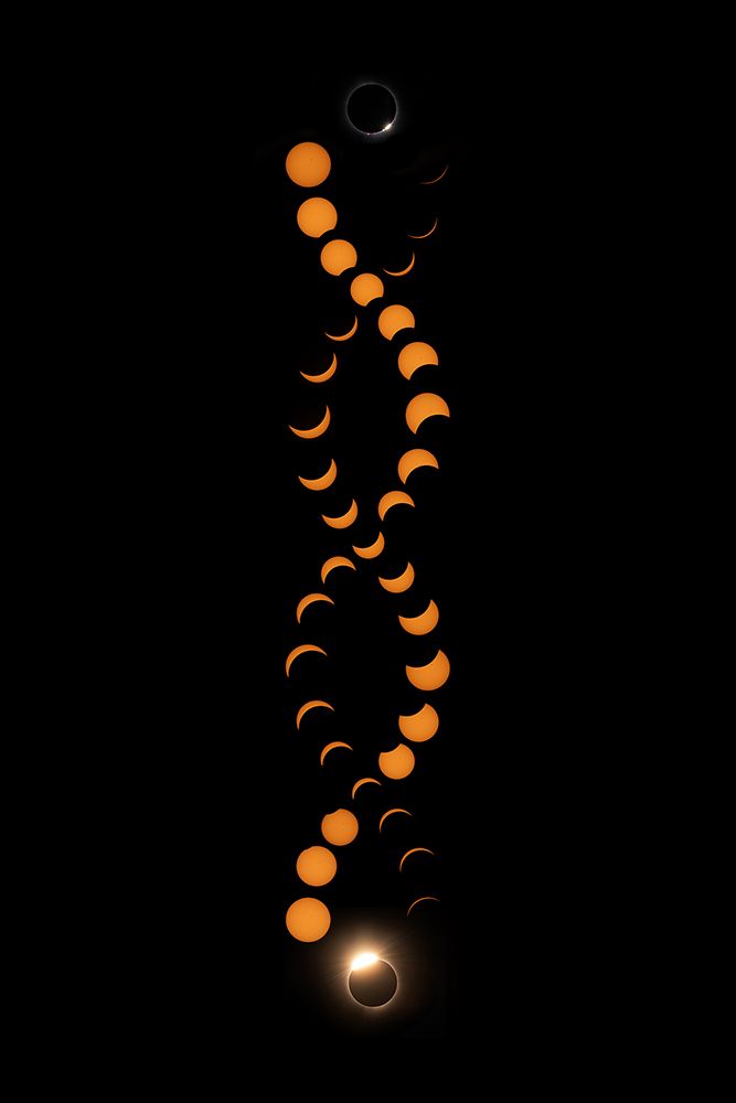 Total Solar Eclipse Double Helix art print by Jim Cumming for $57.95 CAD