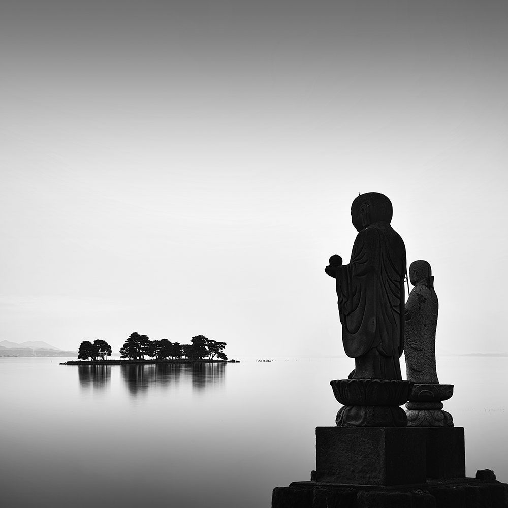 Zen Island and Statue art print by Praxis Studio for $57.95 CAD