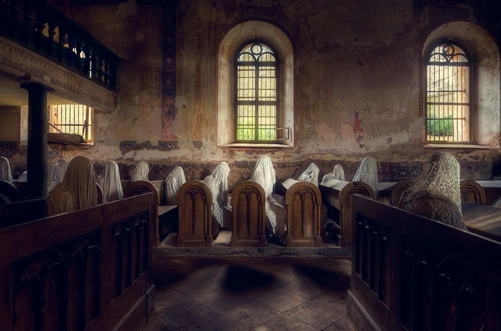 Sitting in Church art print by Roman Robroek for $57.95 CAD