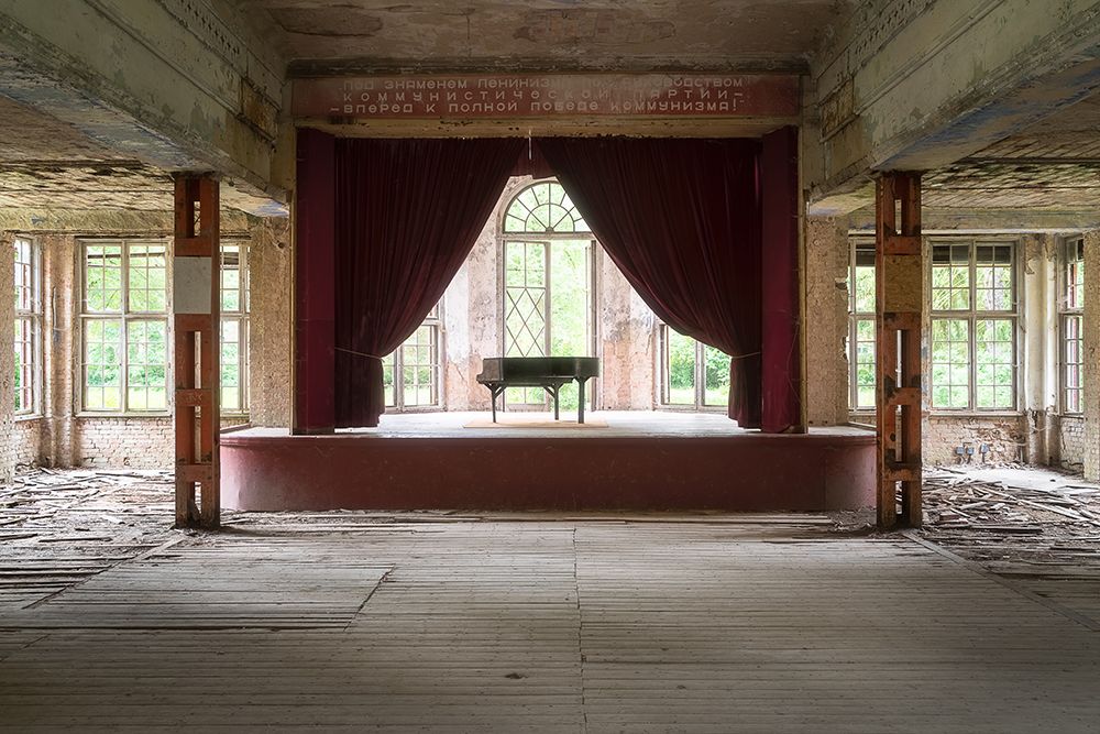 Piano on Stage art print by Roman Robroek for $57.95 CAD