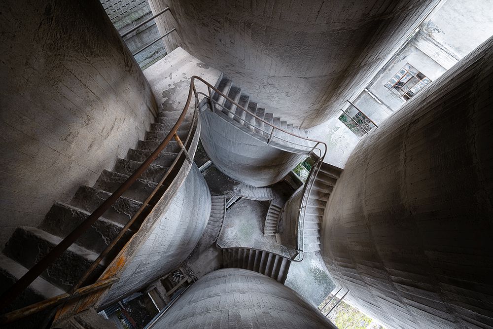 Concrete Stairs and Pillars art print by Roman Robroek for $57.95 CAD